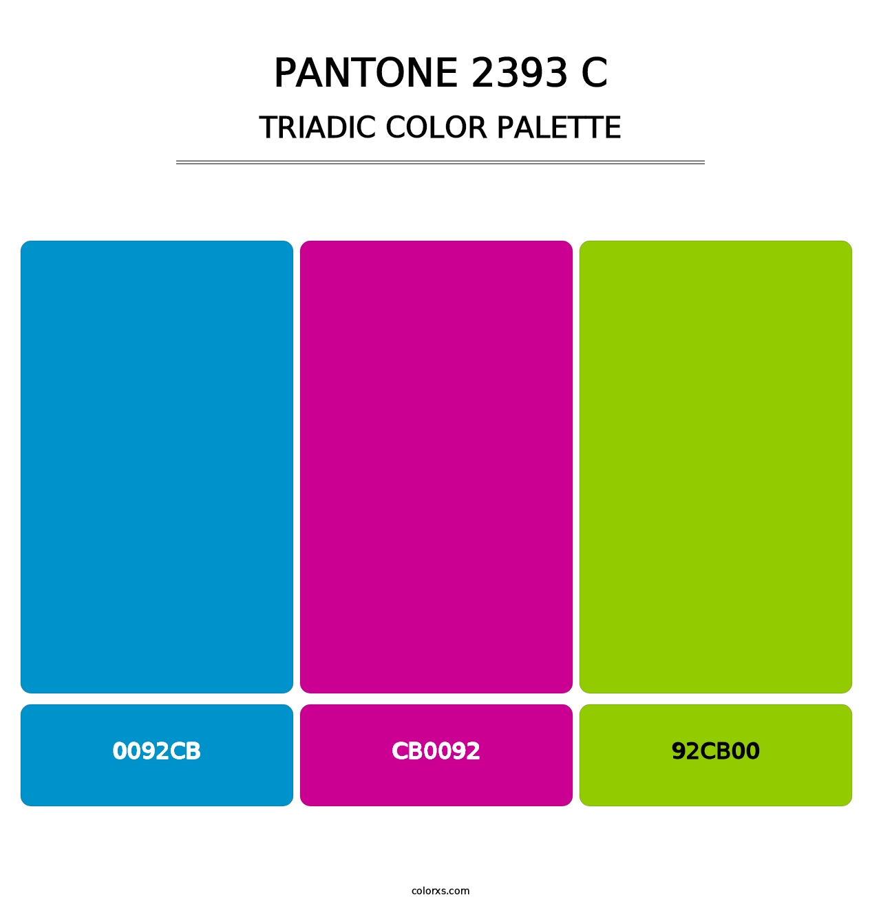 PANTONE 2393 C - Triadic Color Palette