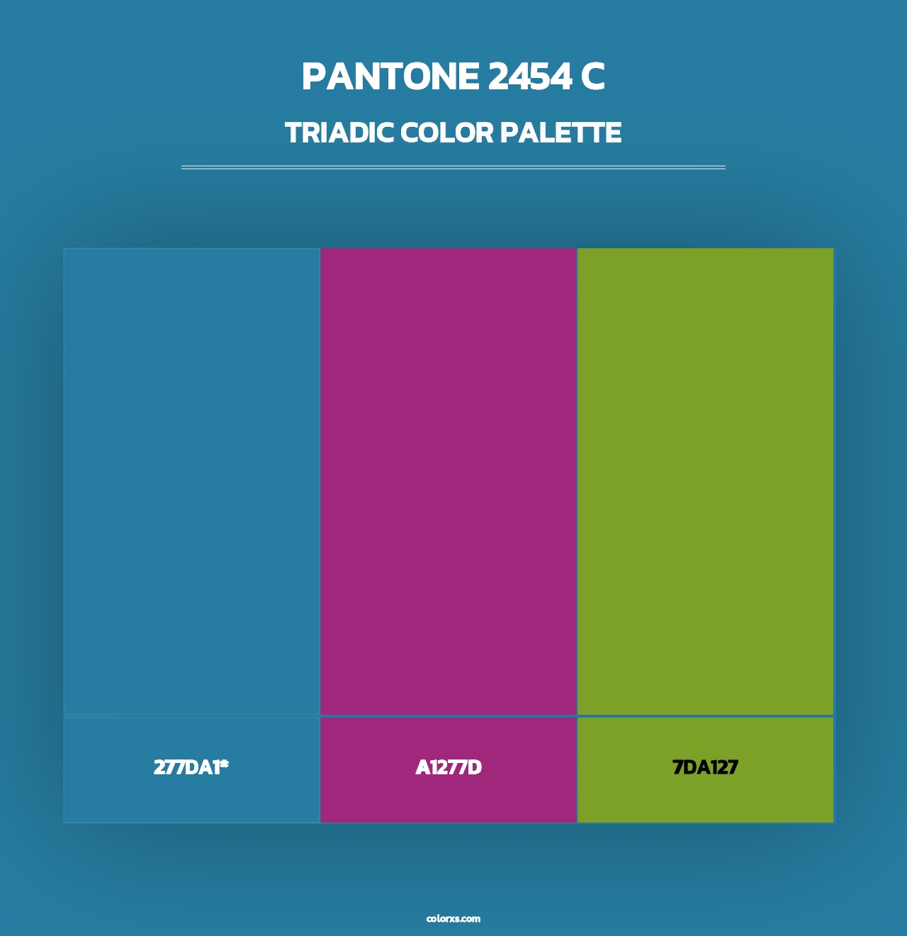 PANTONE 2454 C - Triadic Color Palette