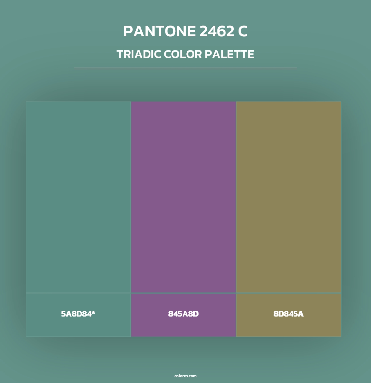 PANTONE 2462 C - Triadic Color Palette