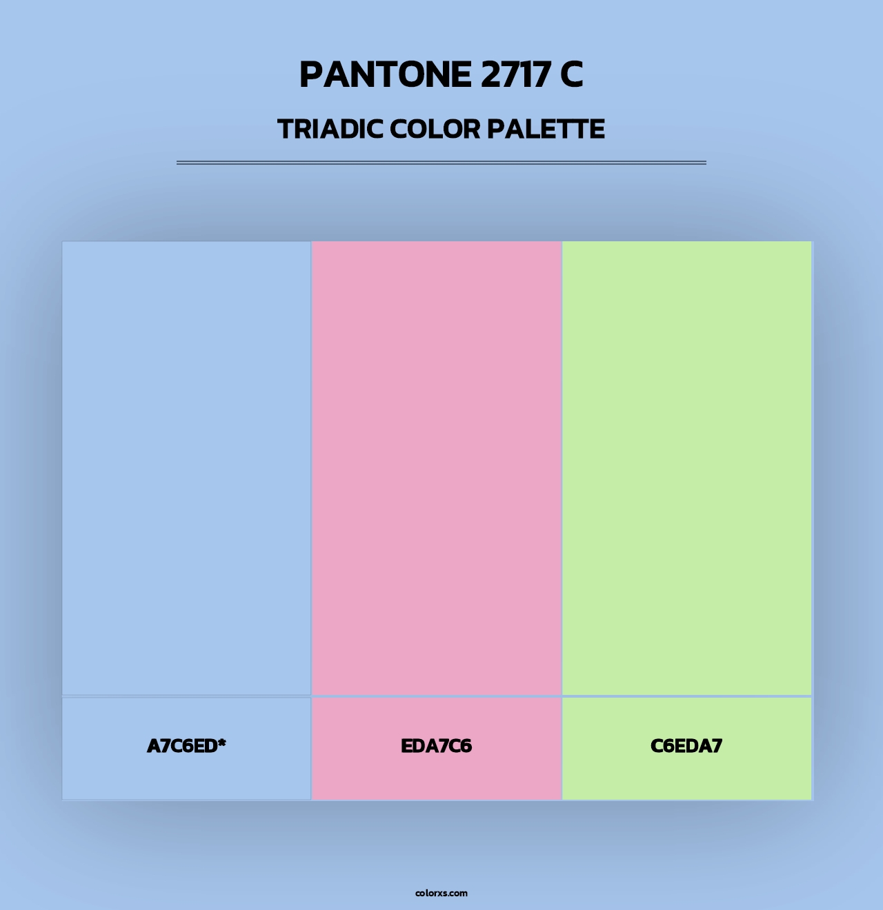 PANTONE 2717 C - Triadic Color Palette