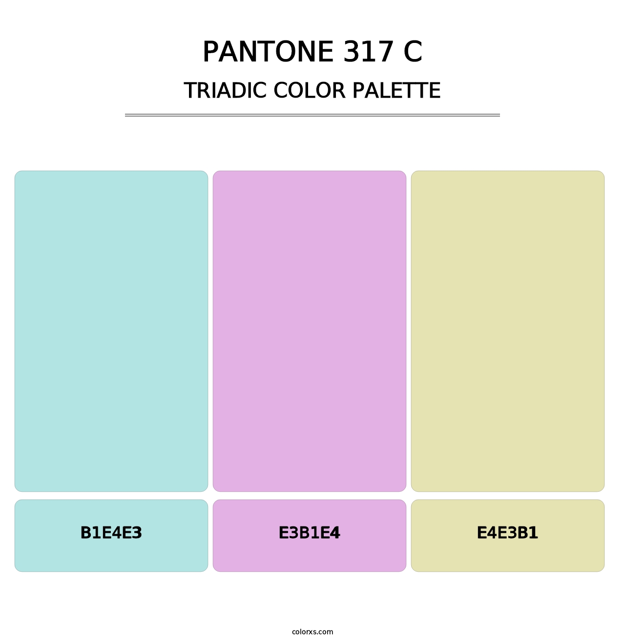 PANTONE 317 C - Triadic Color Palette
