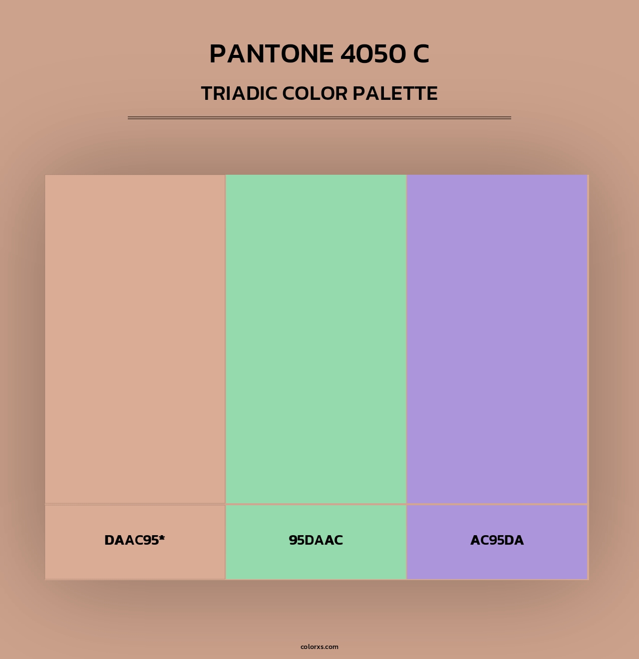 PANTONE 4050 C - Triadic Color Palette