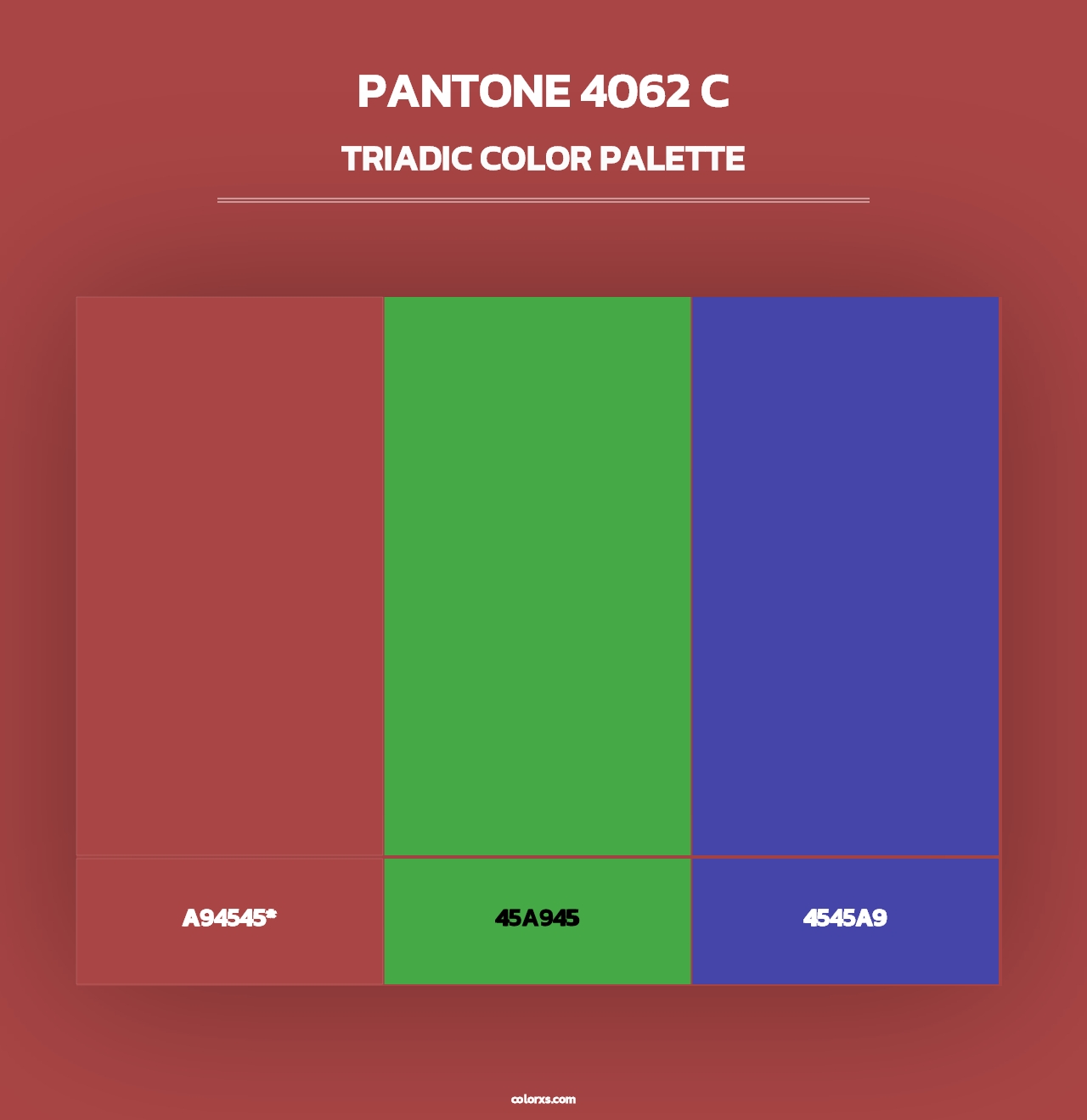 PANTONE 4062 C - Triadic Color Palette