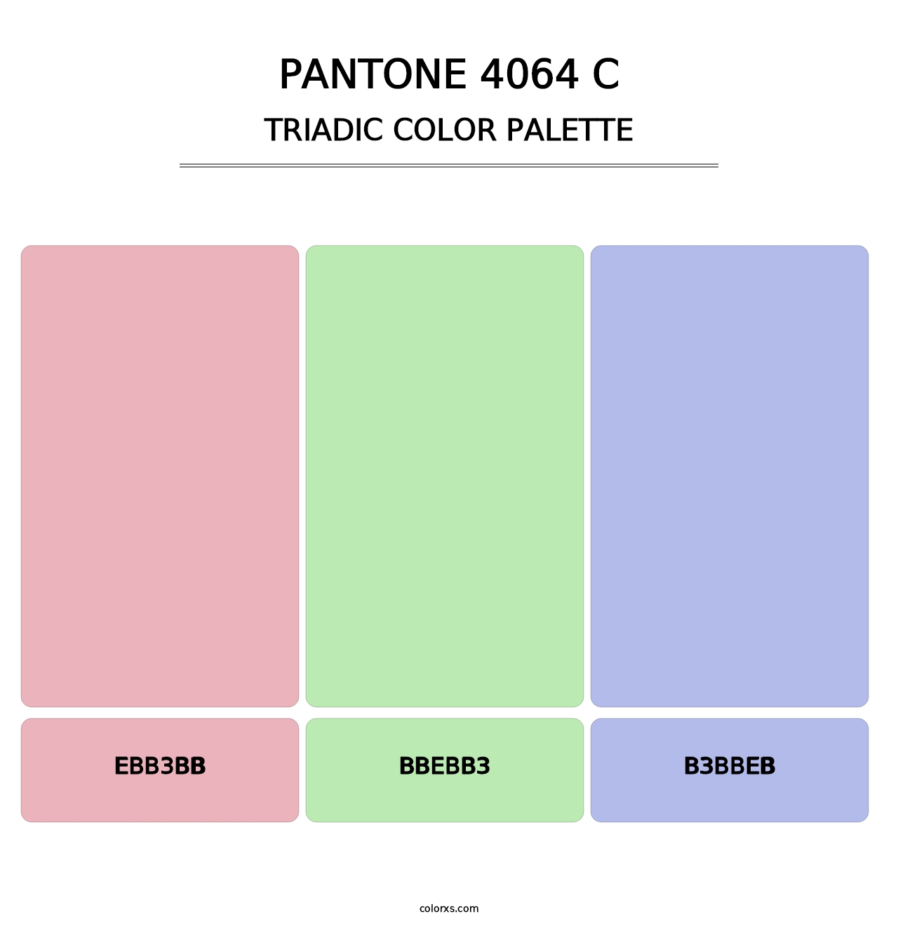PANTONE 4064 C - Triadic Color Palette