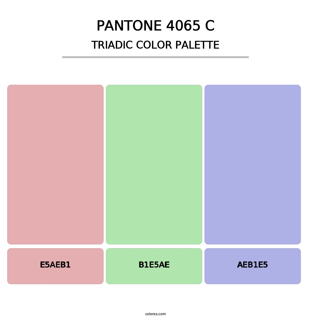 PANTONE 4065 C - Triadic Color Palette
