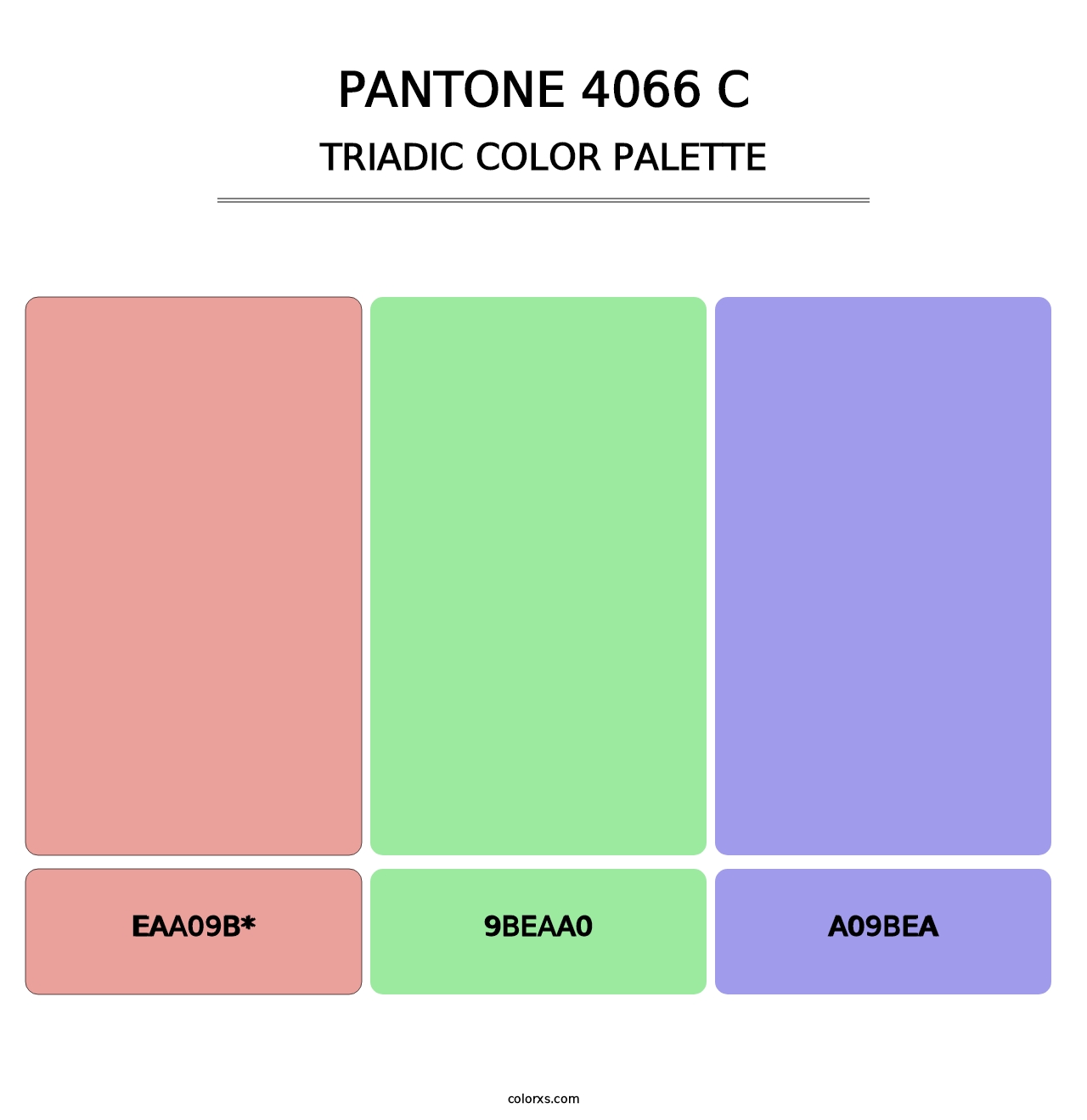 PANTONE 4066 C - Triadic Color Palette