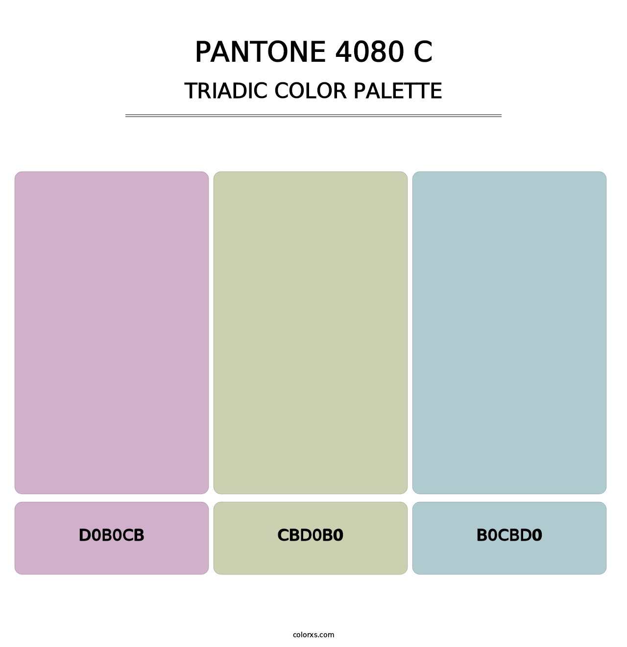 PANTONE 4080 C - Triadic Color Palette