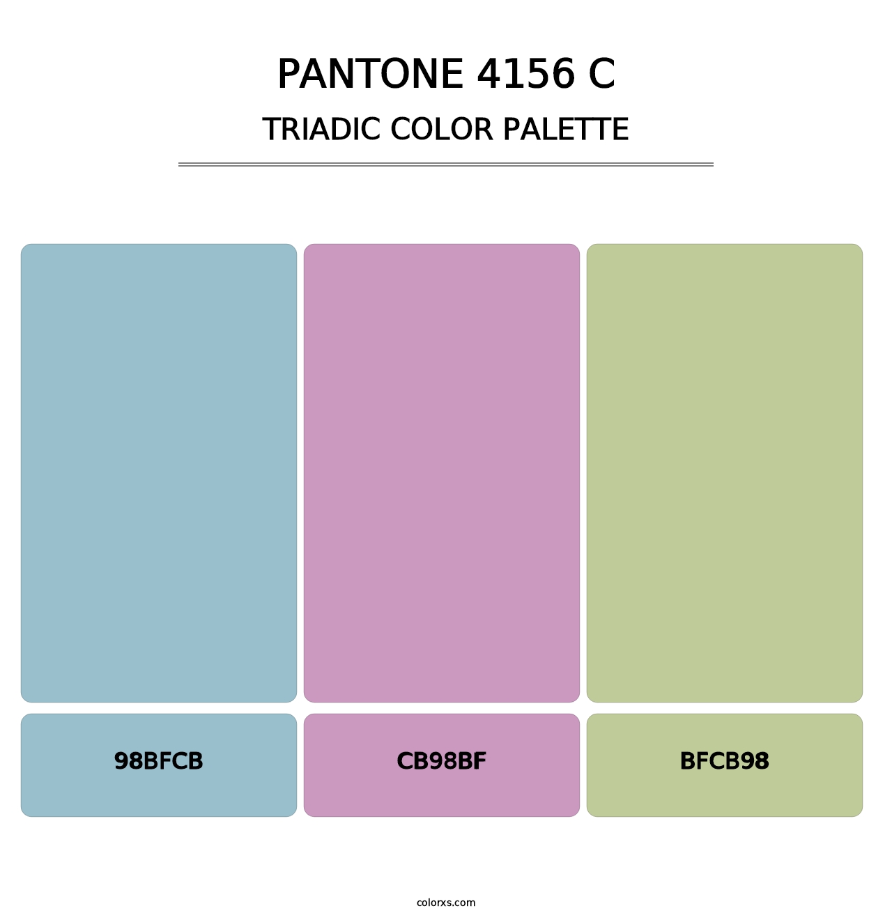 PANTONE 4156 C - Triadic Color Palette