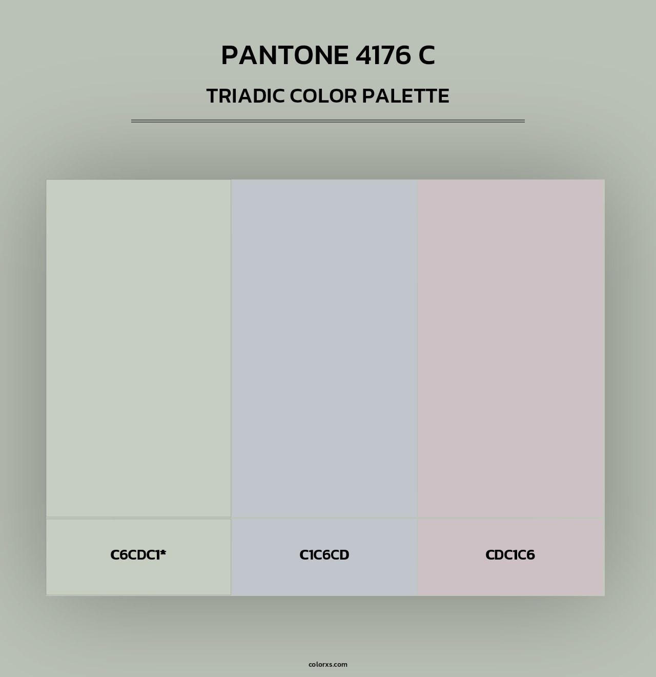 PANTONE 4176 C - Triadic Color Palette