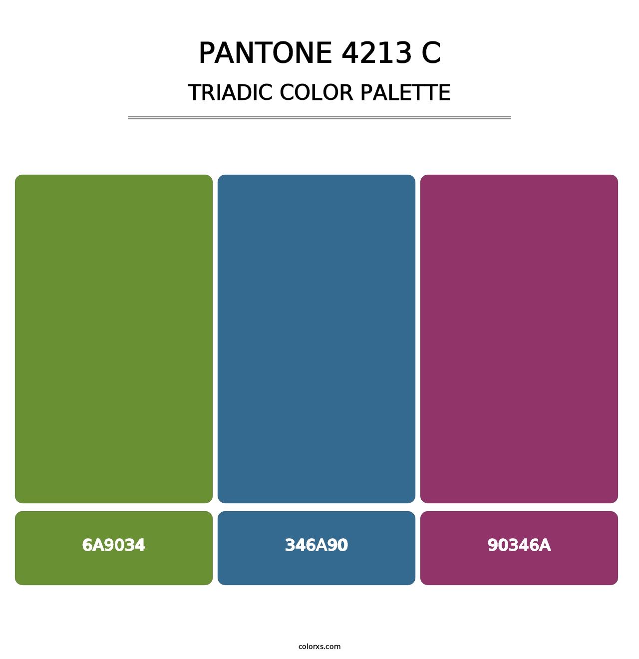PANTONE 4213 C - Triadic Color Palette