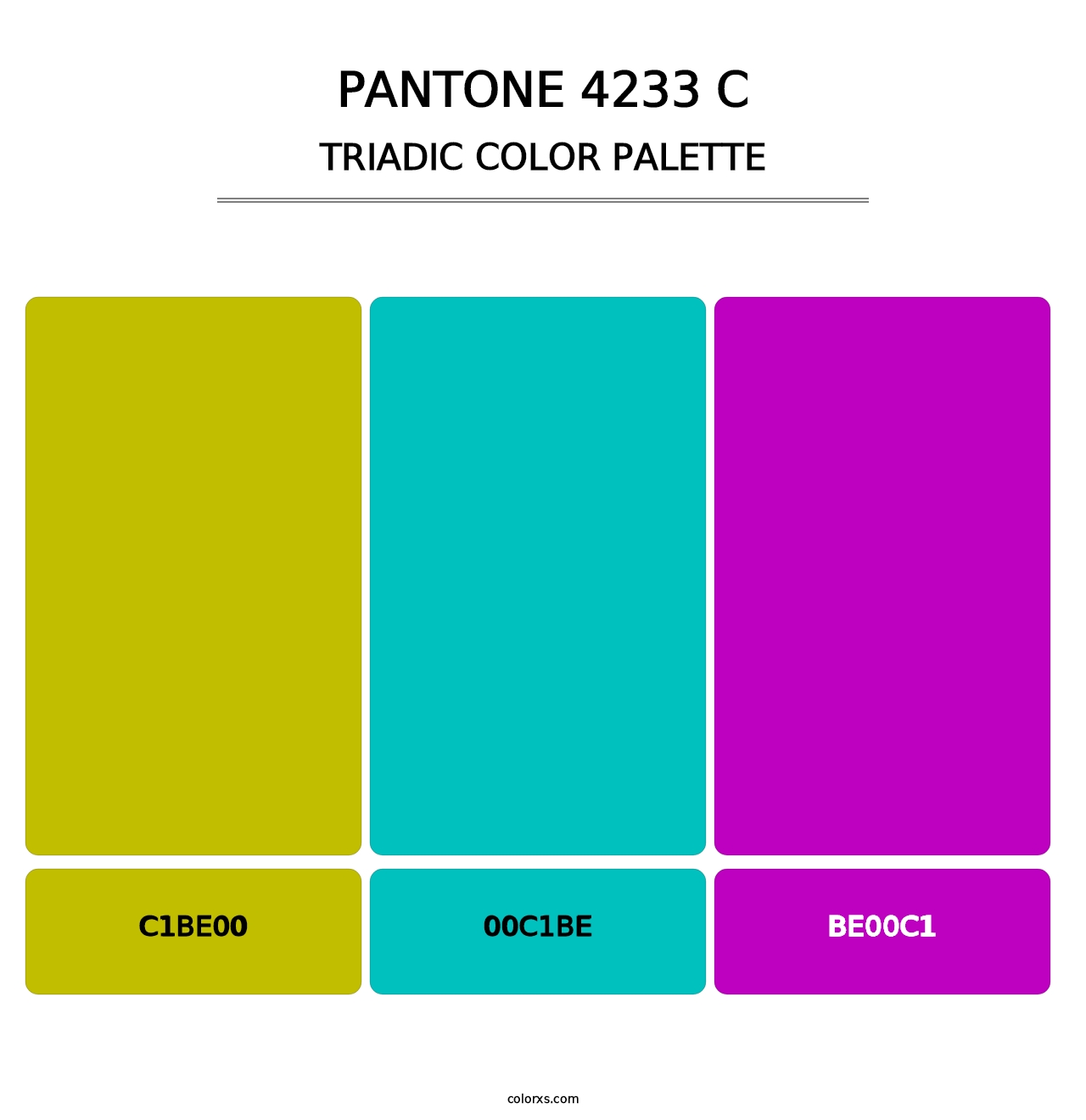 PANTONE 4233 C - Triadic Color Palette