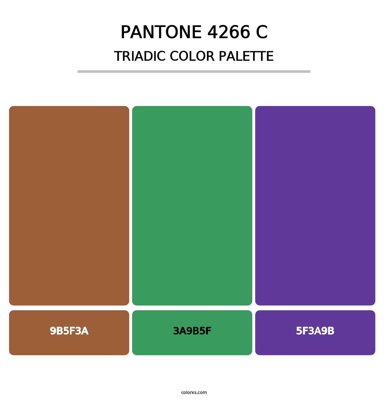 PANTONE 4266 C - Triadic Color Palette