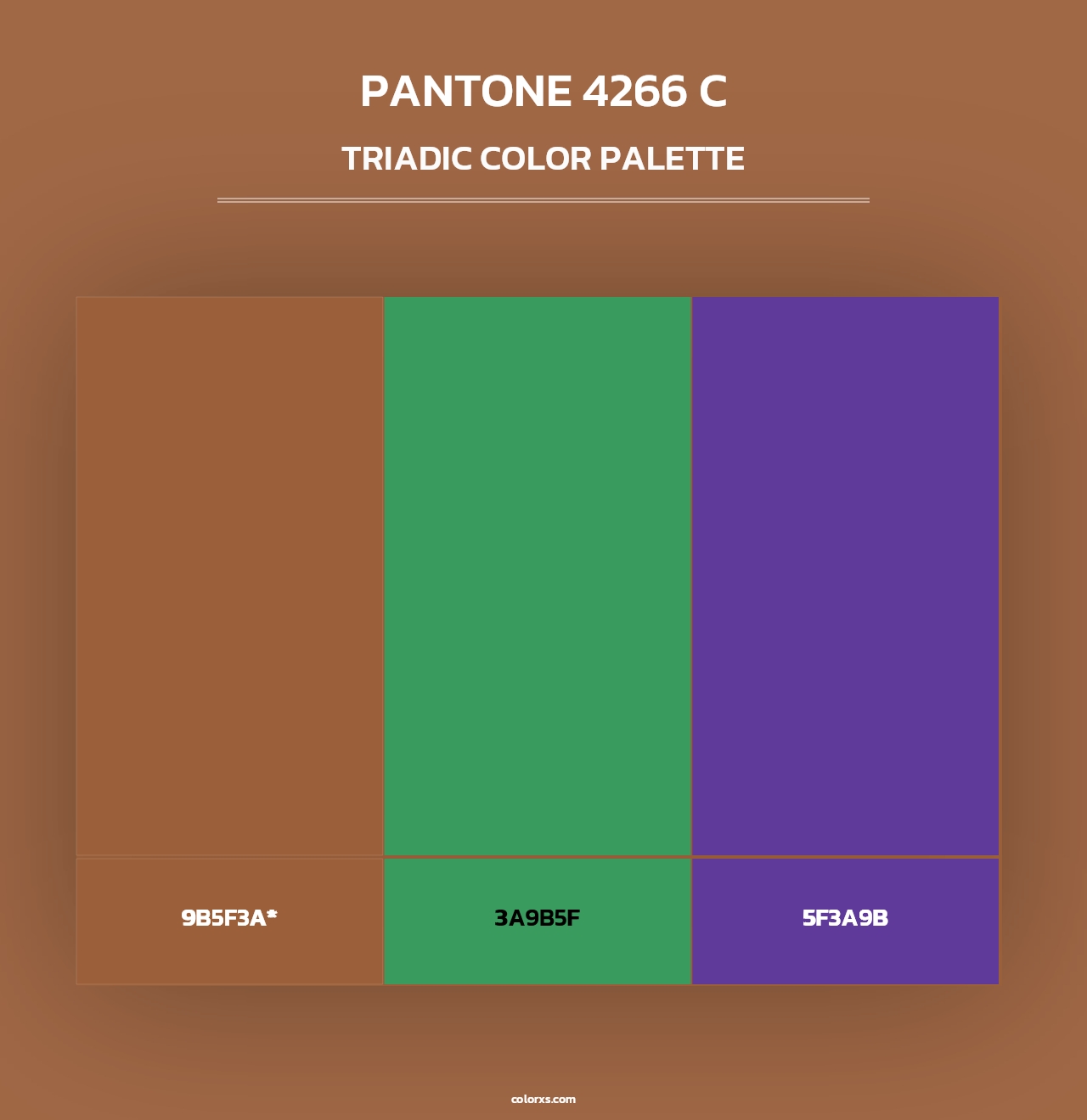 PANTONE 4266 C - Triadic Color Palette