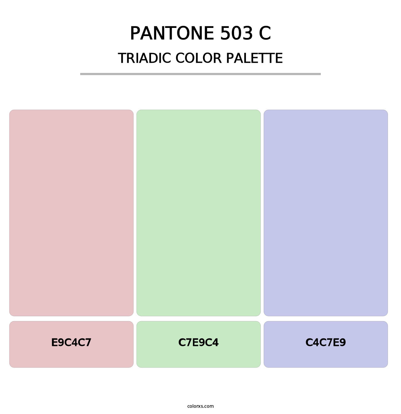 PANTONE 503 C - Triadic Color Palette