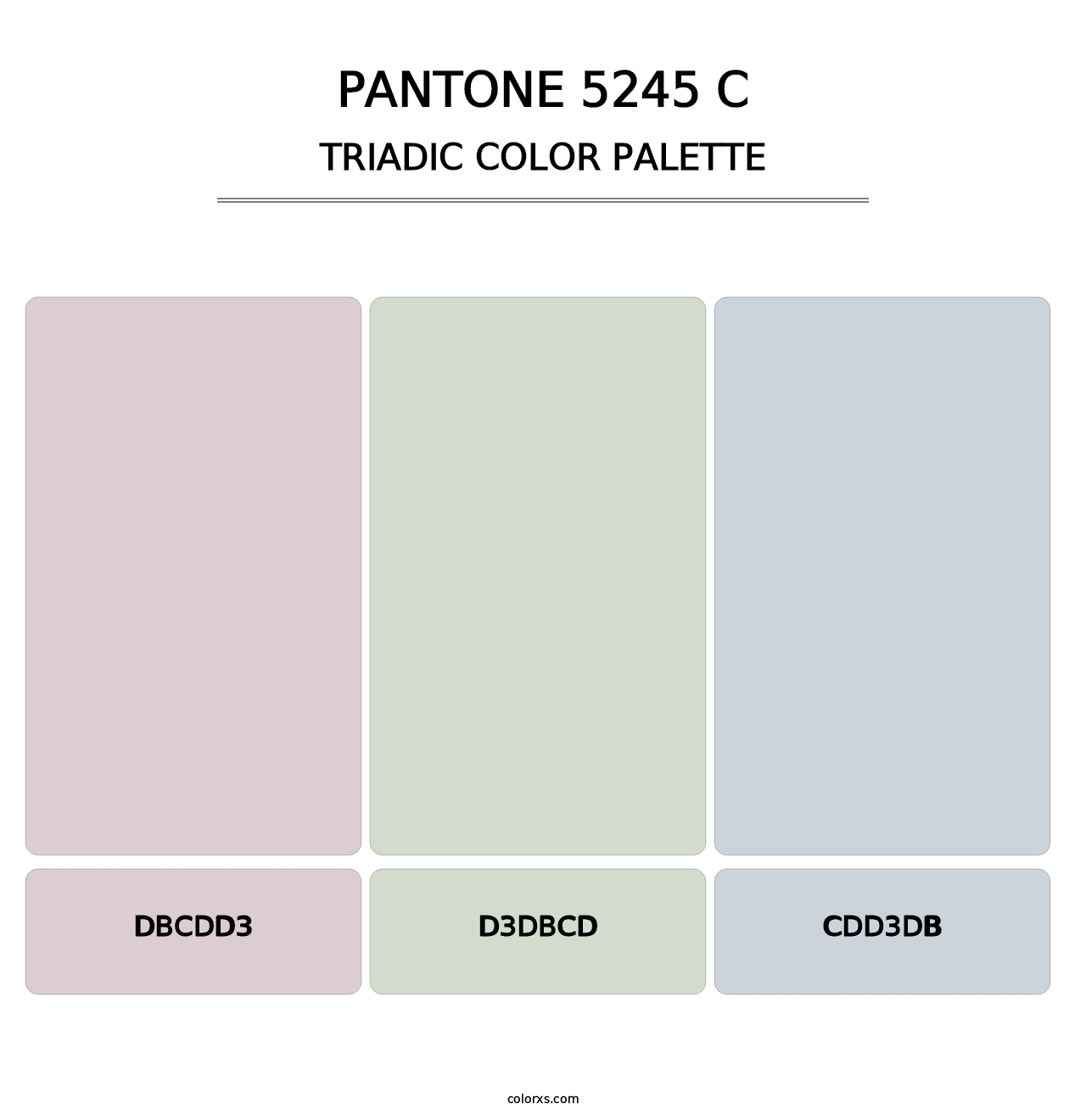 PANTONE 5245 C - Triadic Color Palette