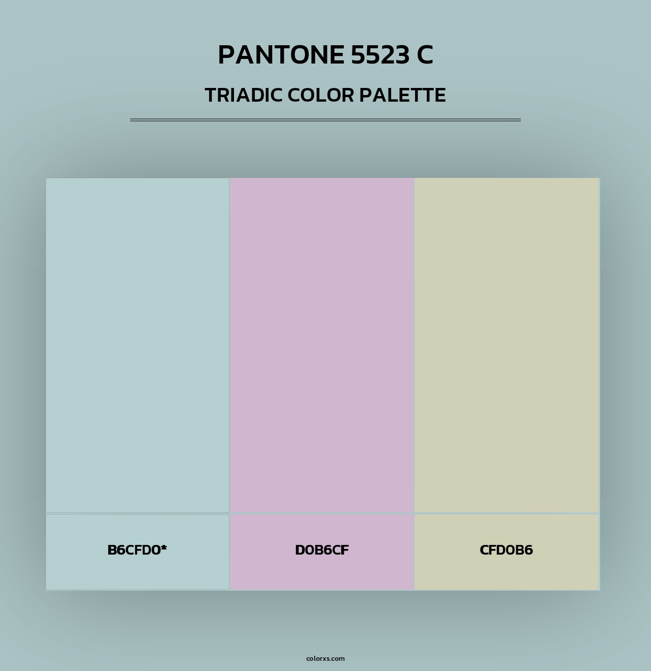 PANTONE 5523 C - Triadic Color Palette