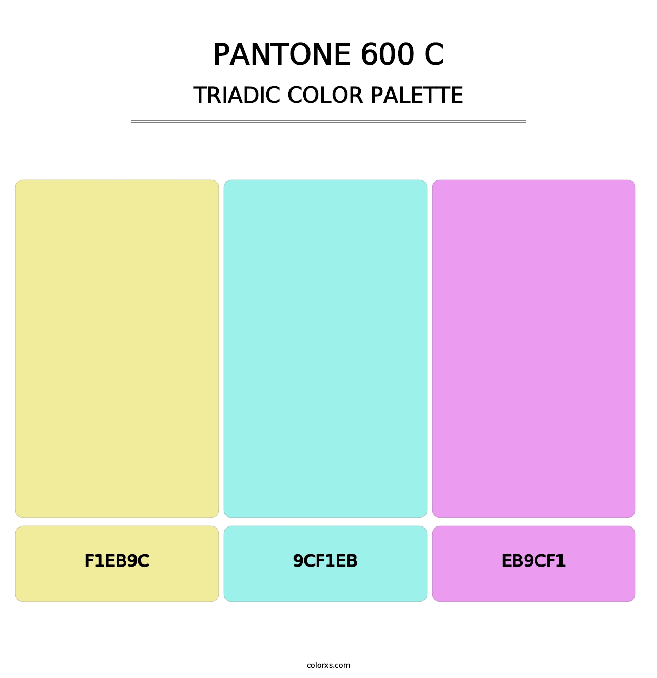 PANTONE 600 C - Triadic Color Palette