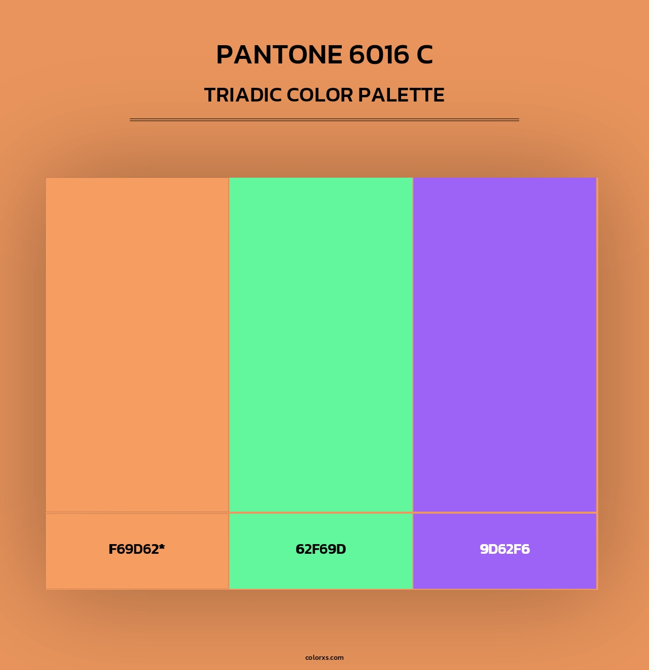 PANTONE 6016 C - Triadic Color Palette