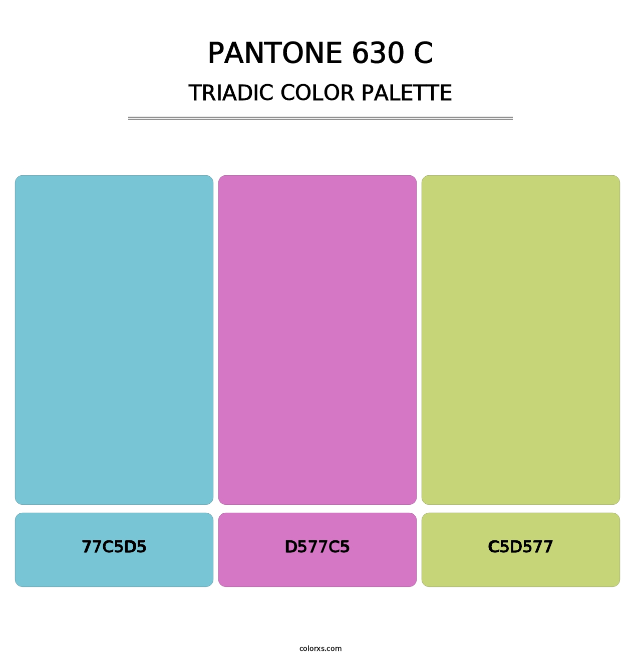PANTONE 630 C - Triadic Color Palette
