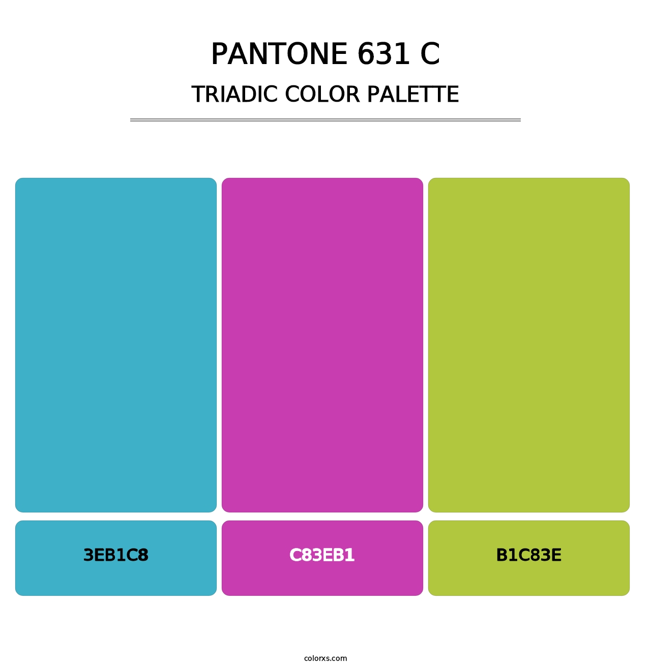 PANTONE 631 C - Triadic Color Palette