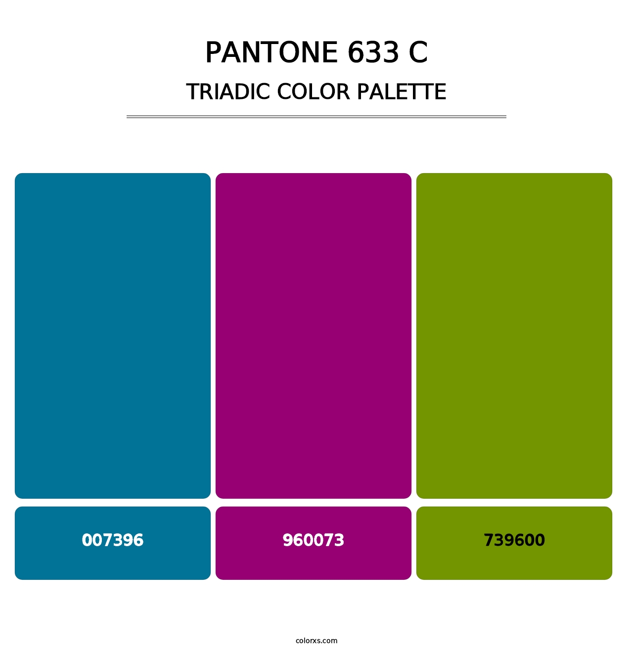 PANTONE 633 C - Triadic Color Palette