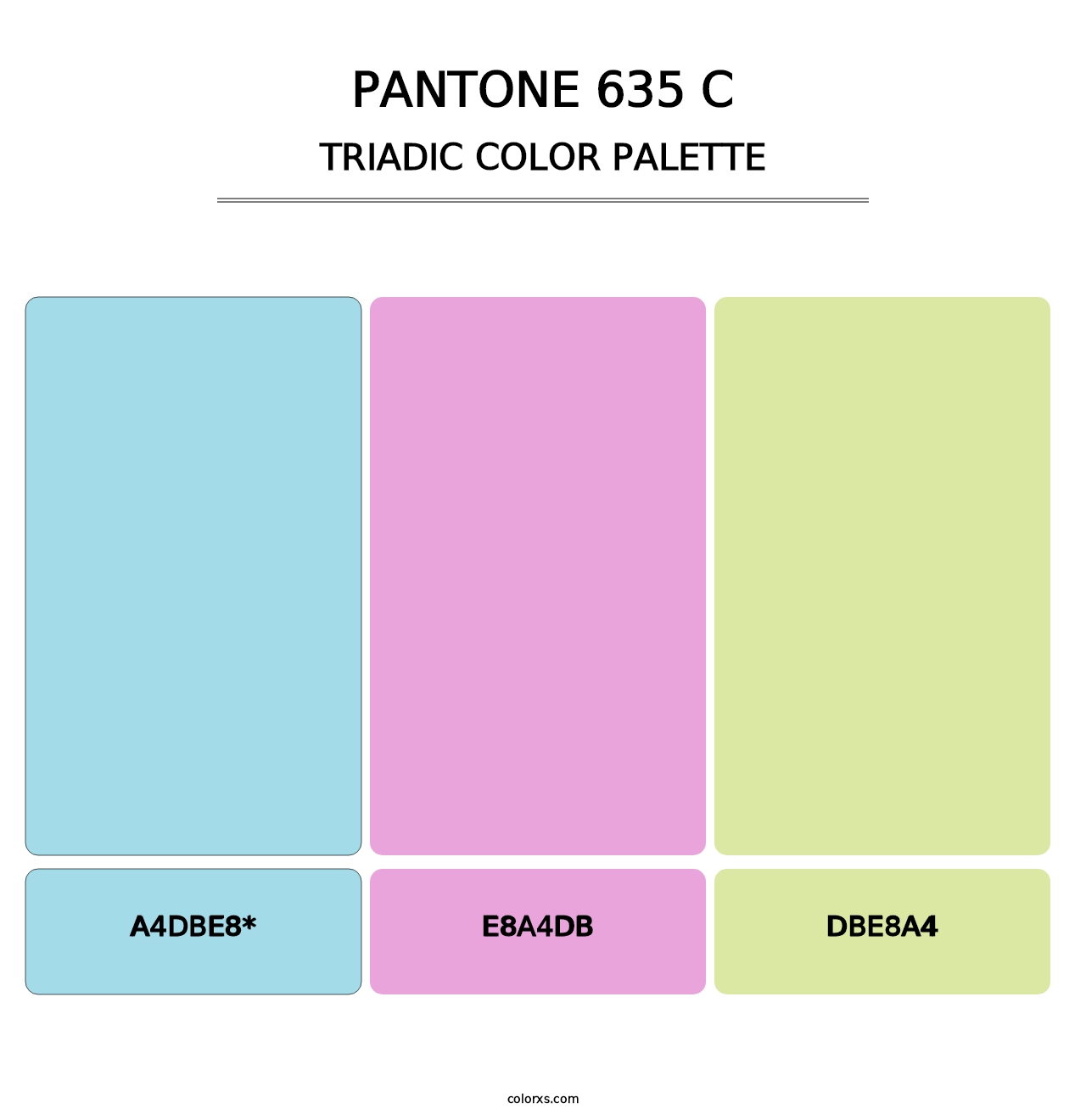 PANTONE 635 C - Triadic Color Palette