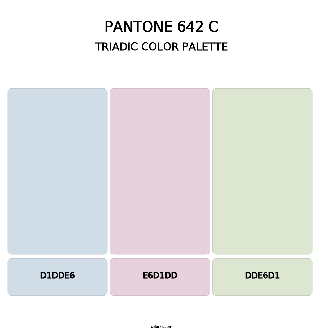 PANTONE 642 C - Triadic Color Palette