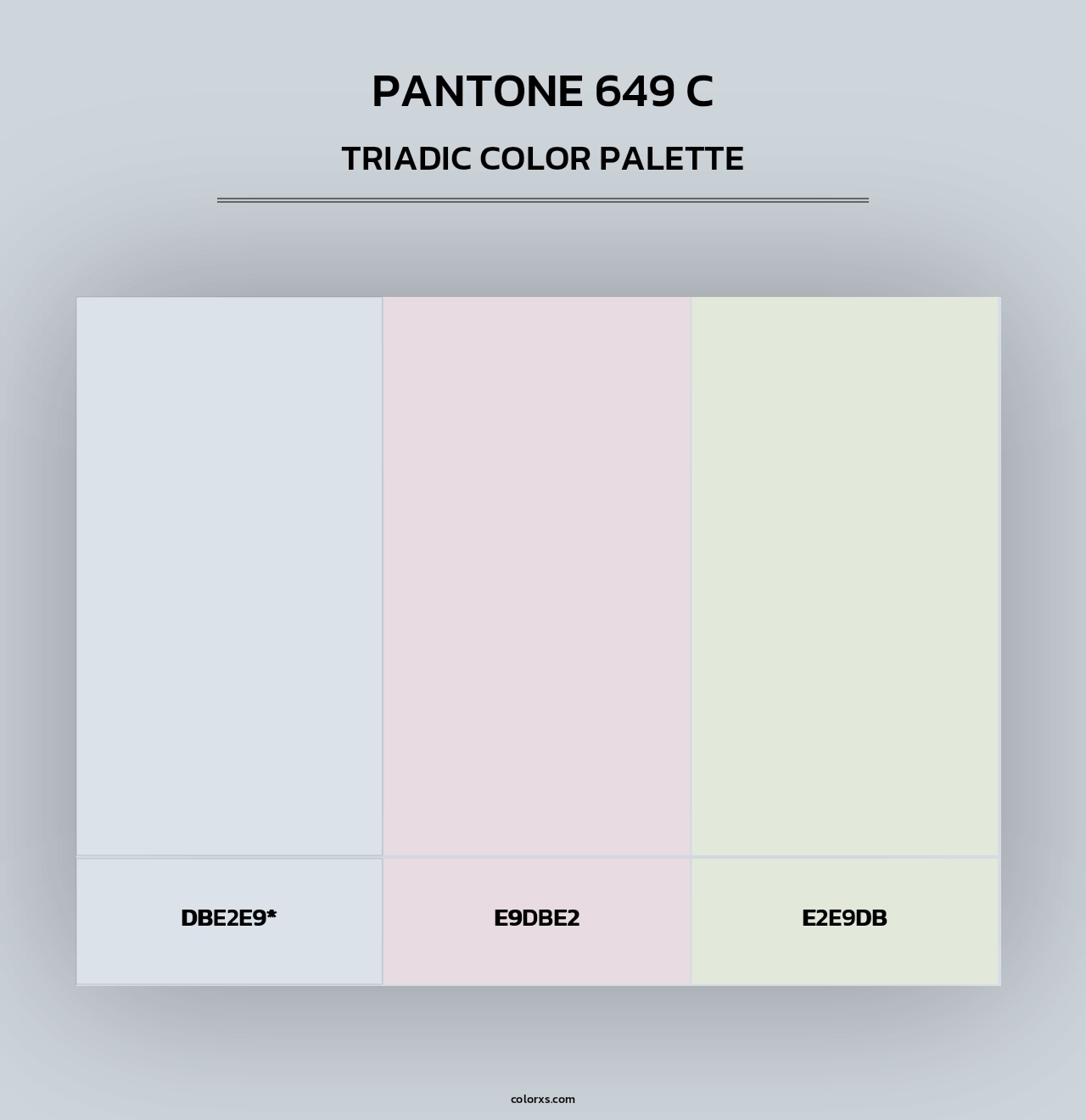 PANTONE 649 C - Triadic Color Palette