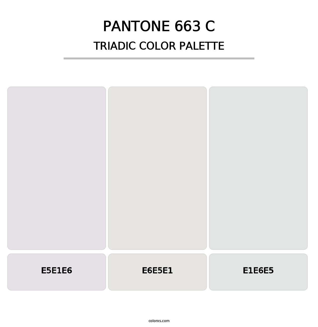PANTONE 663 C - Triadic Color Palette