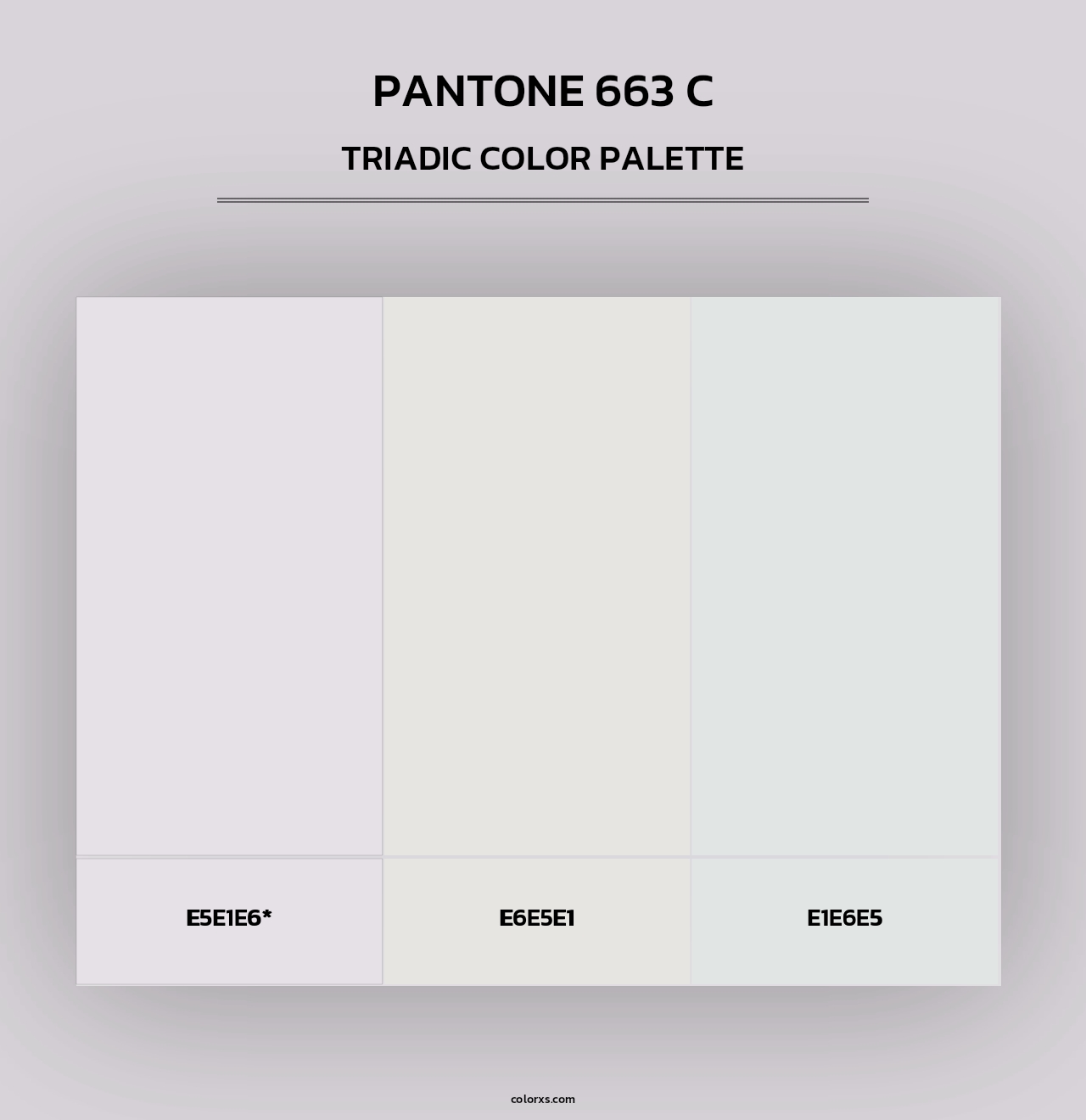 PANTONE 663 C - Triadic Color Palette
