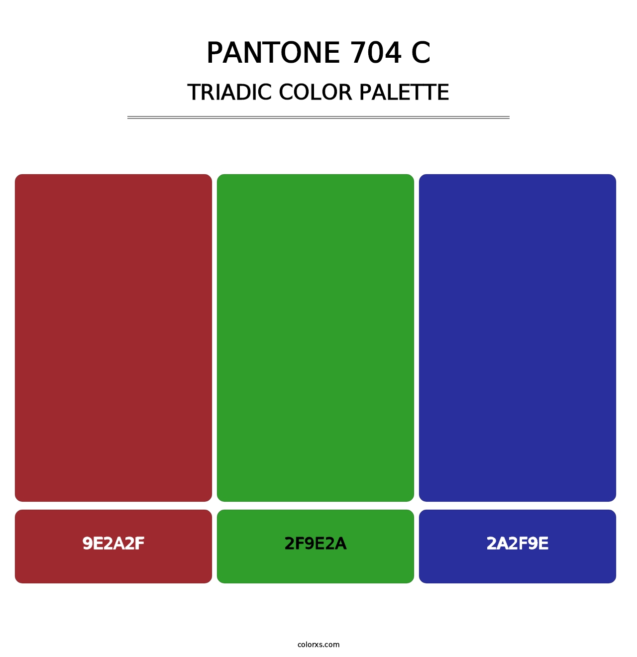 PANTONE 704 C - Triadic Color Palette