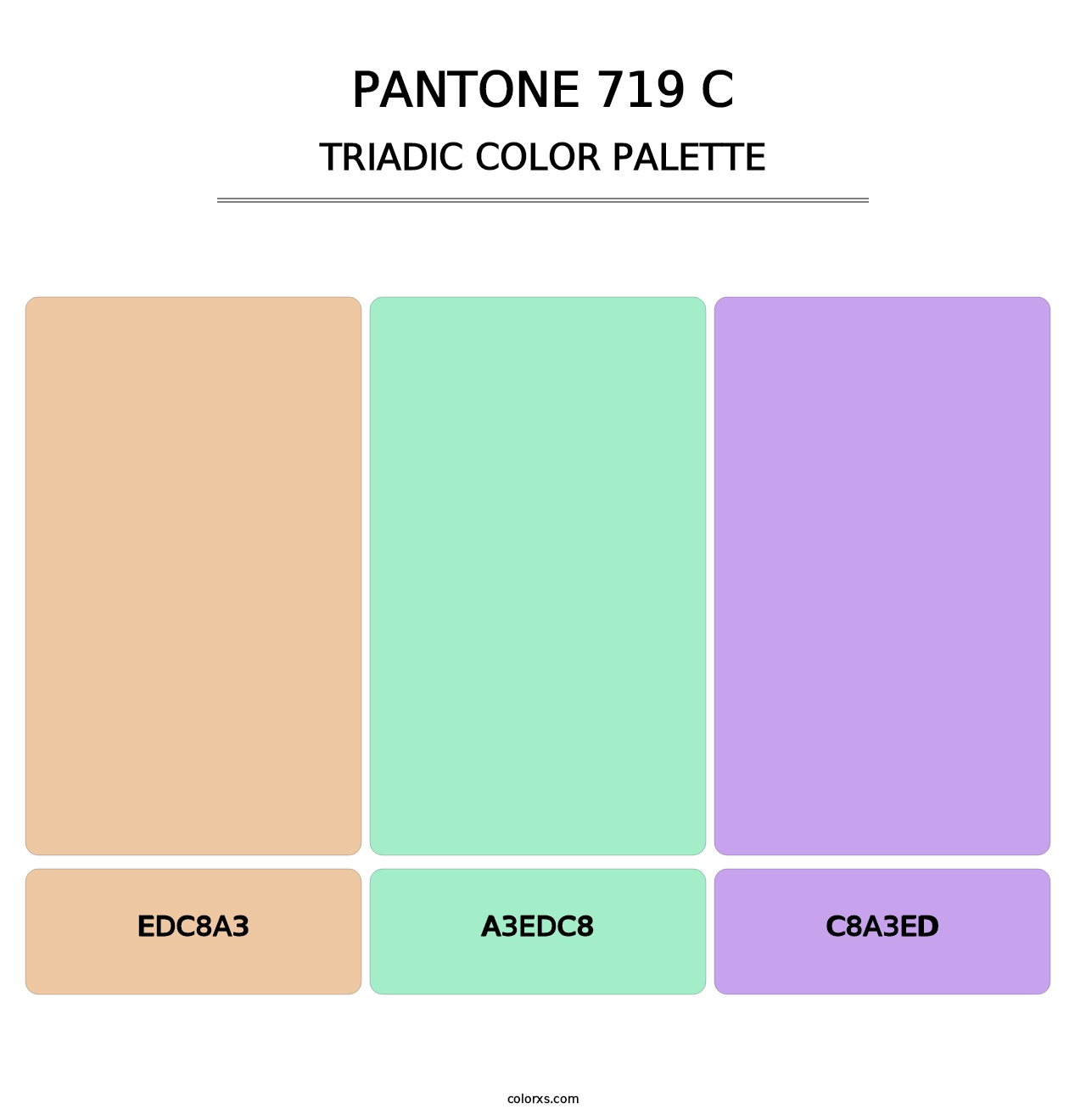 PANTONE 719 C - Triadic Color Palette