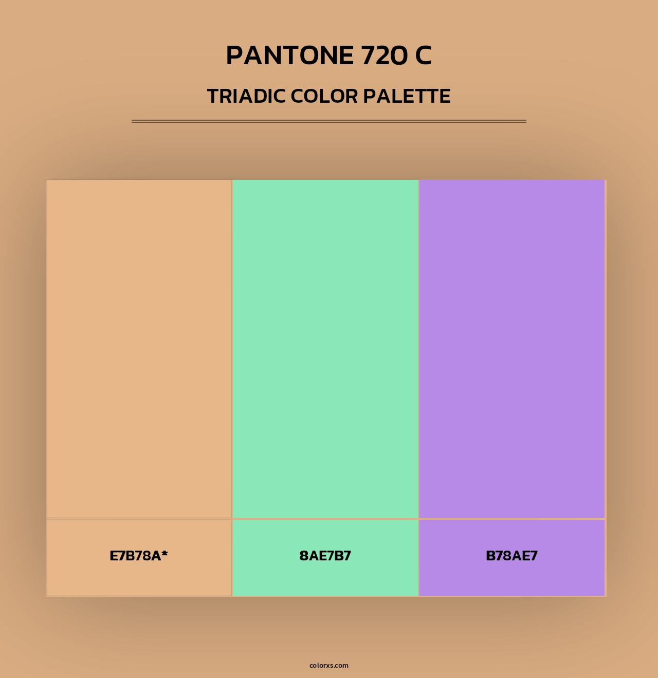 PANTONE 720 C - Triadic Color Palette