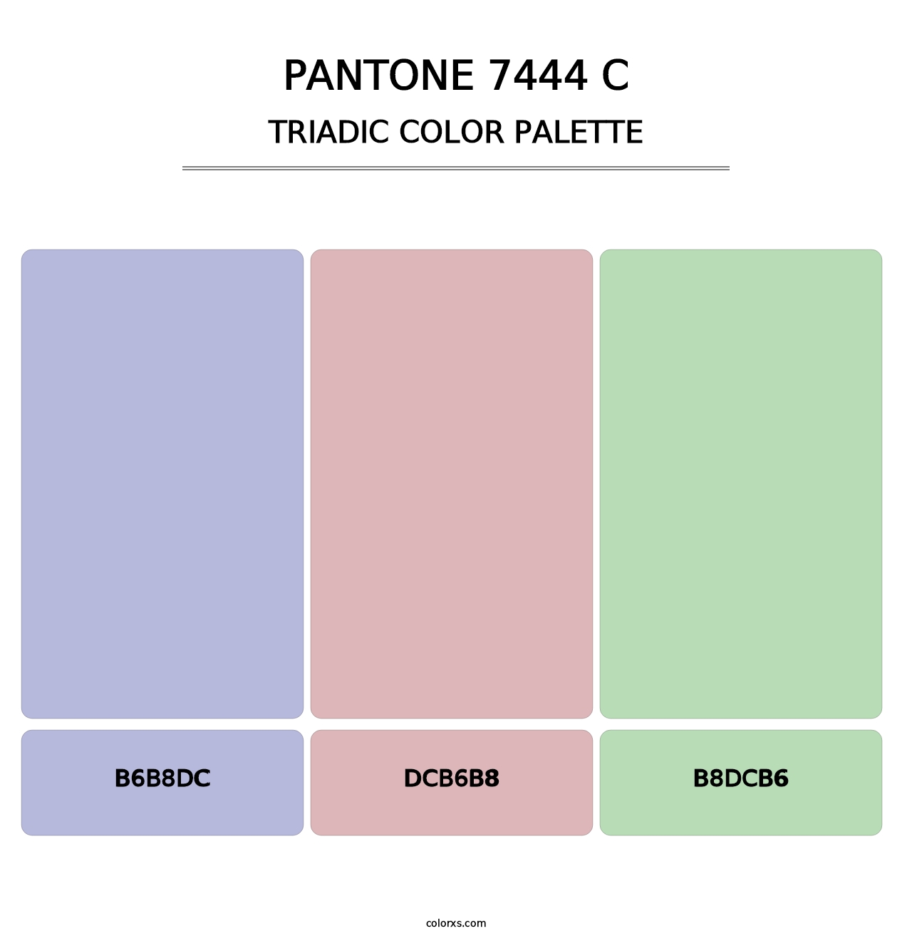 PANTONE 7444 C - Triadic Color Palette