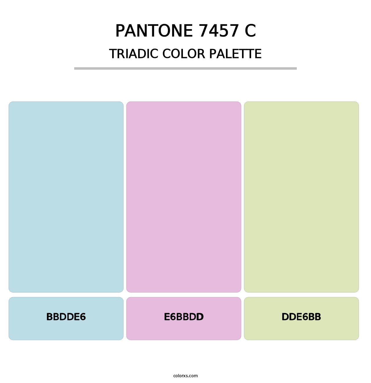 PANTONE 7457 C - Triadic Color Palette