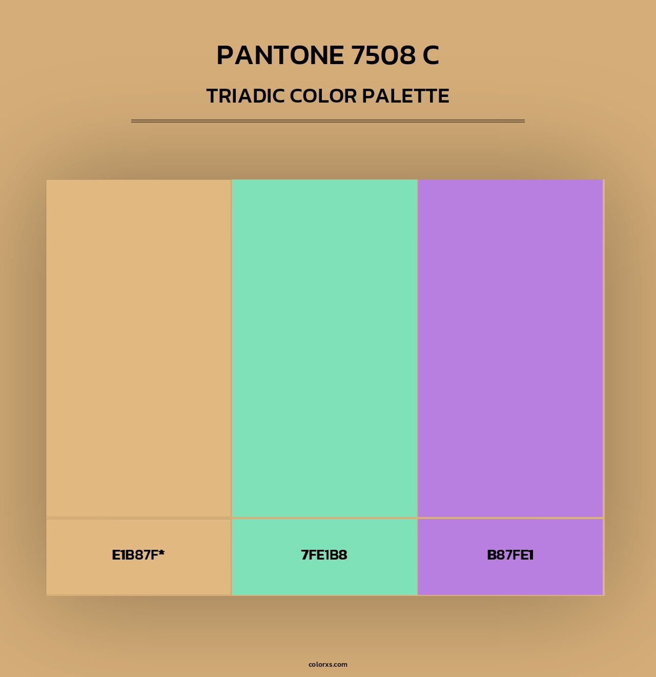 PANTONE 7508 C - Triadic Color Palette