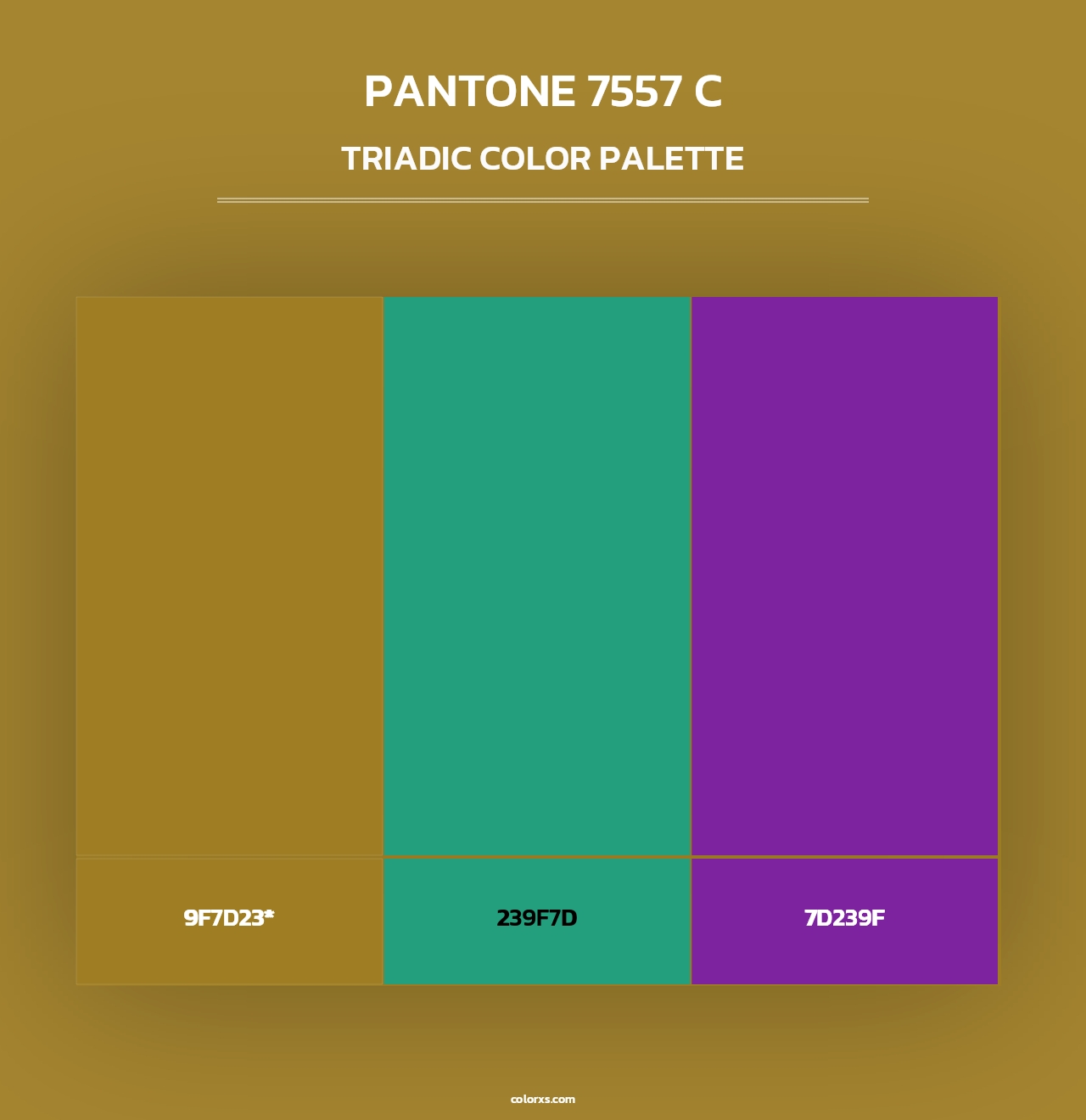 PANTONE 7557 C - Triadic Color Palette