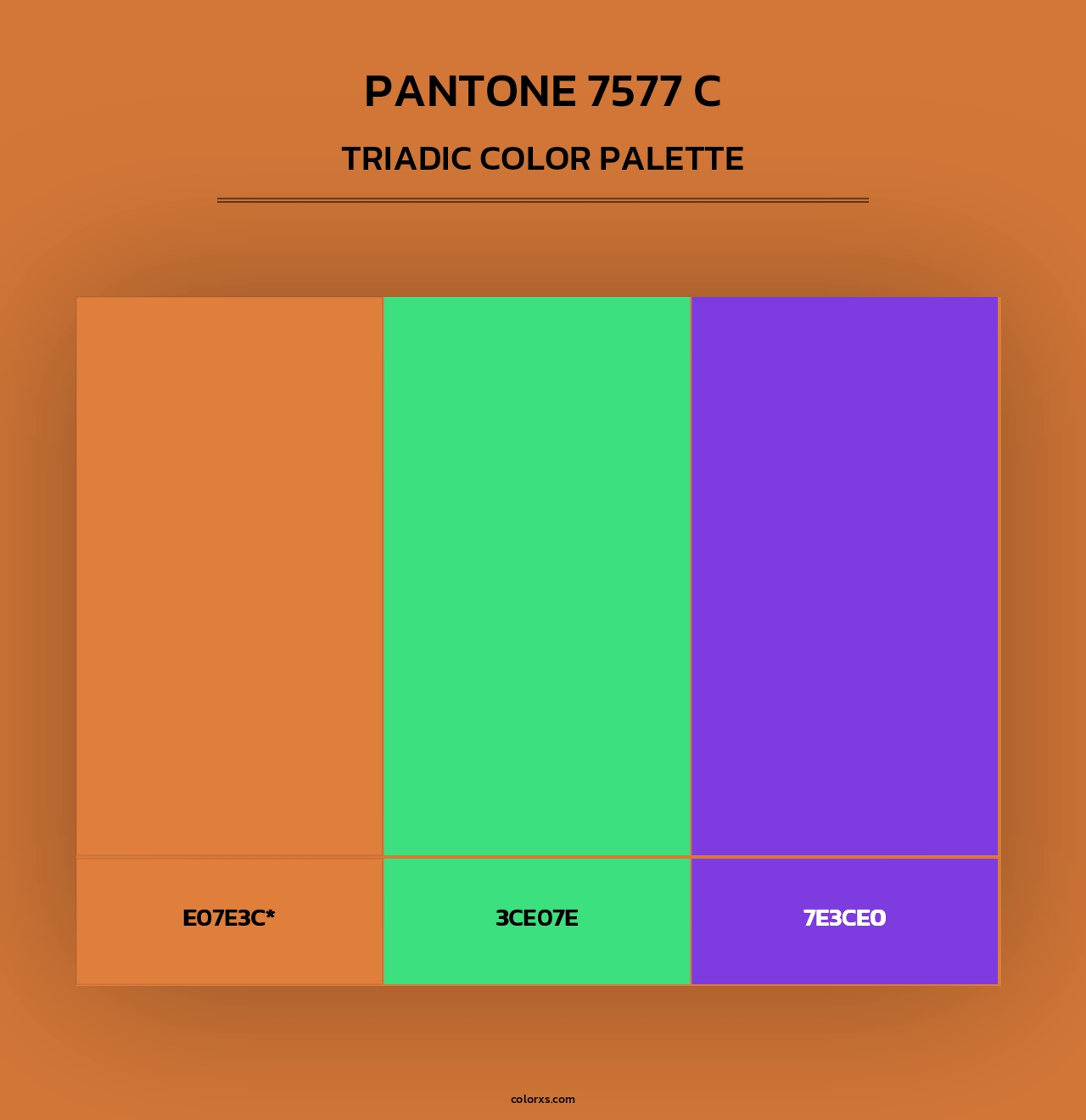 PANTONE 7577 C - Triadic Color Palette