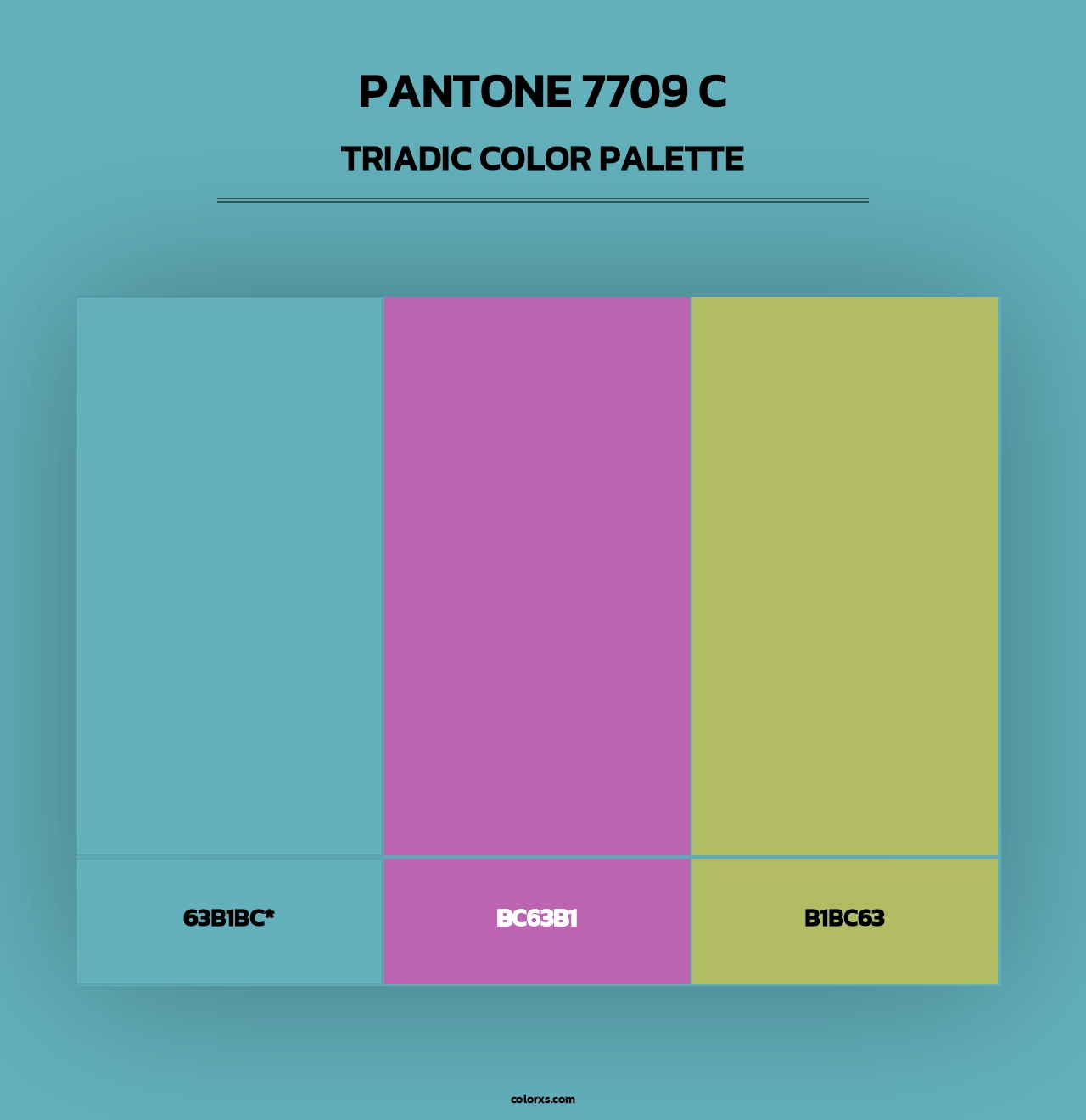 PANTONE 7709 C - Triadic Color Palette