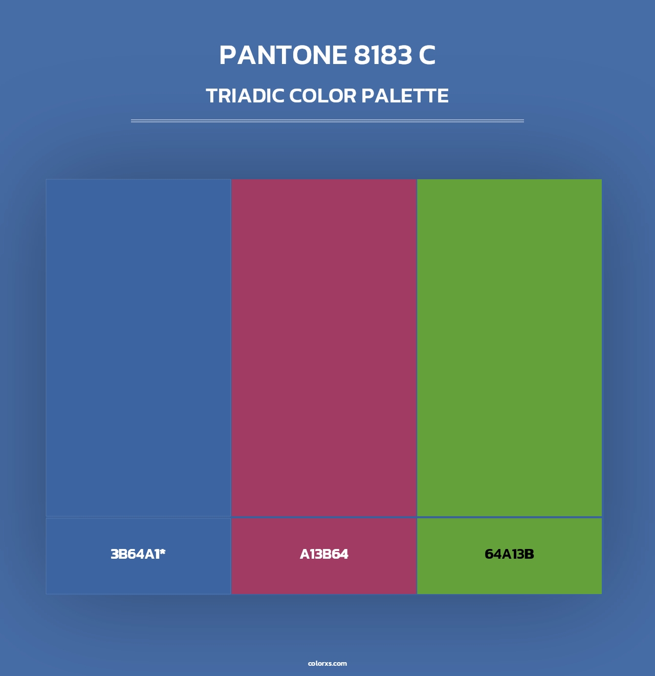 PANTONE 8183 C - Triadic Color Palette