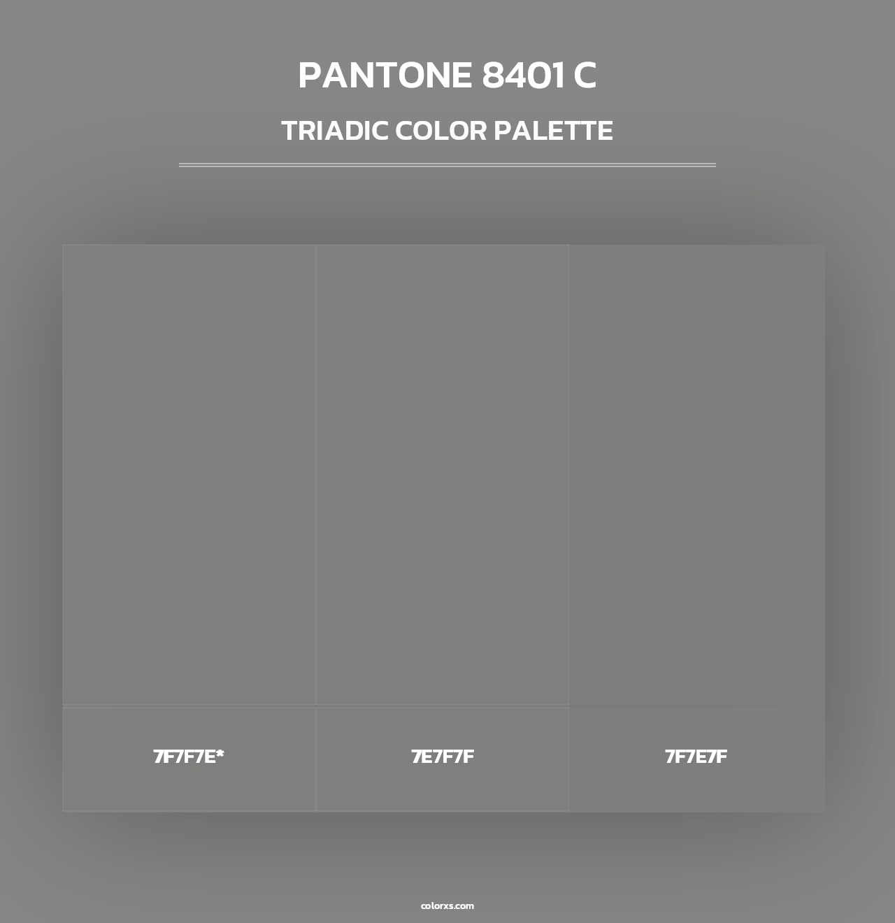 PANTONE 8401 C - Triadic Color Palette