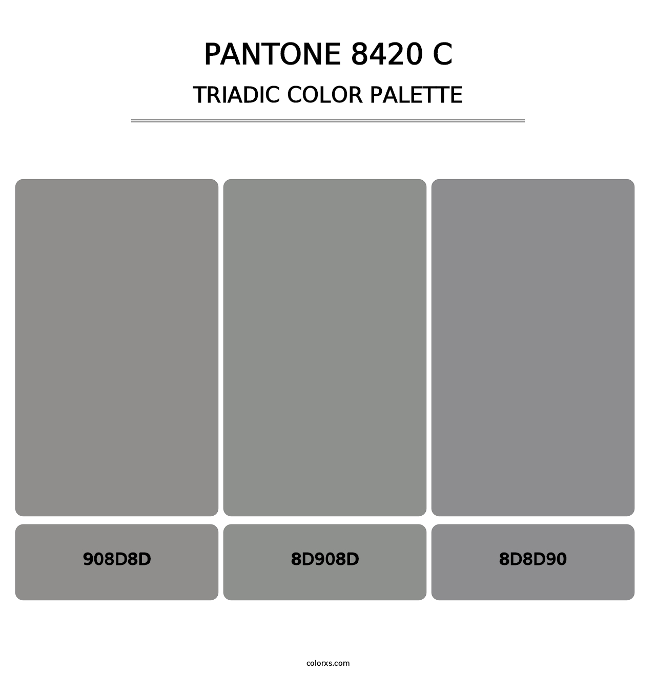 PANTONE 8420 C - Triadic Color Palette