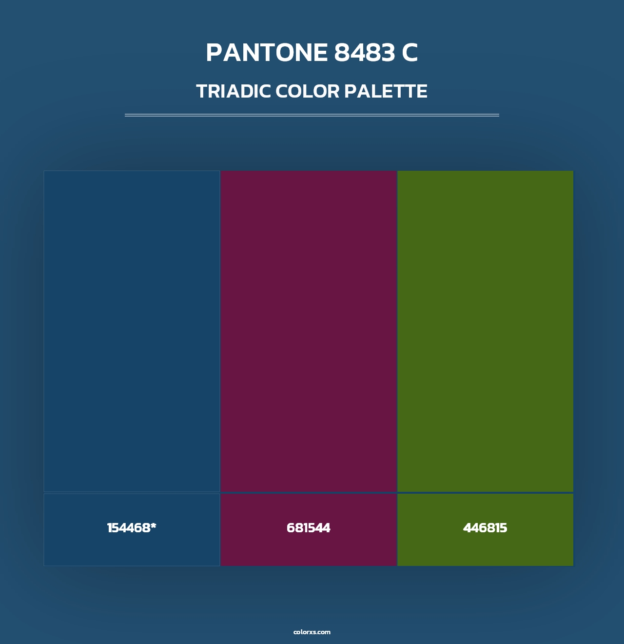PANTONE 8483 C - Triadic Color Palette