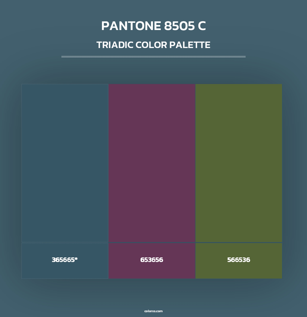 PANTONE 8505 C - Triadic Color Palette