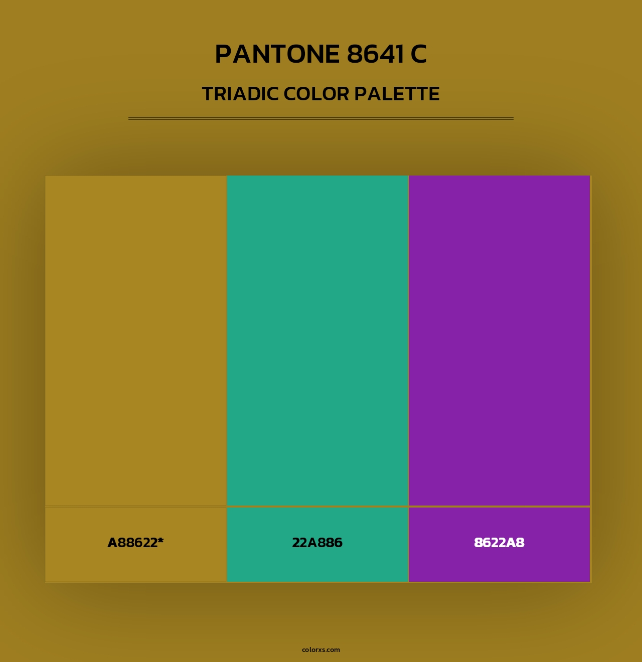 PANTONE 8641 C - Triadic Color Palette