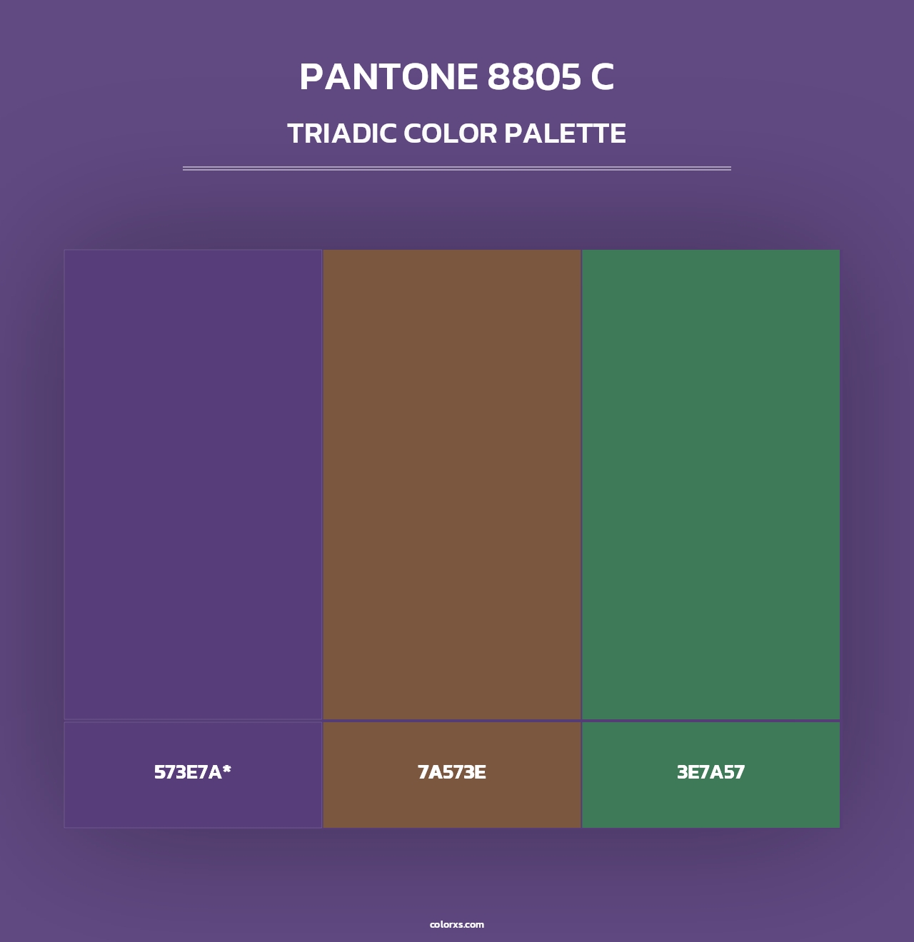 PANTONE 8805 C - Triadic Color Palette
