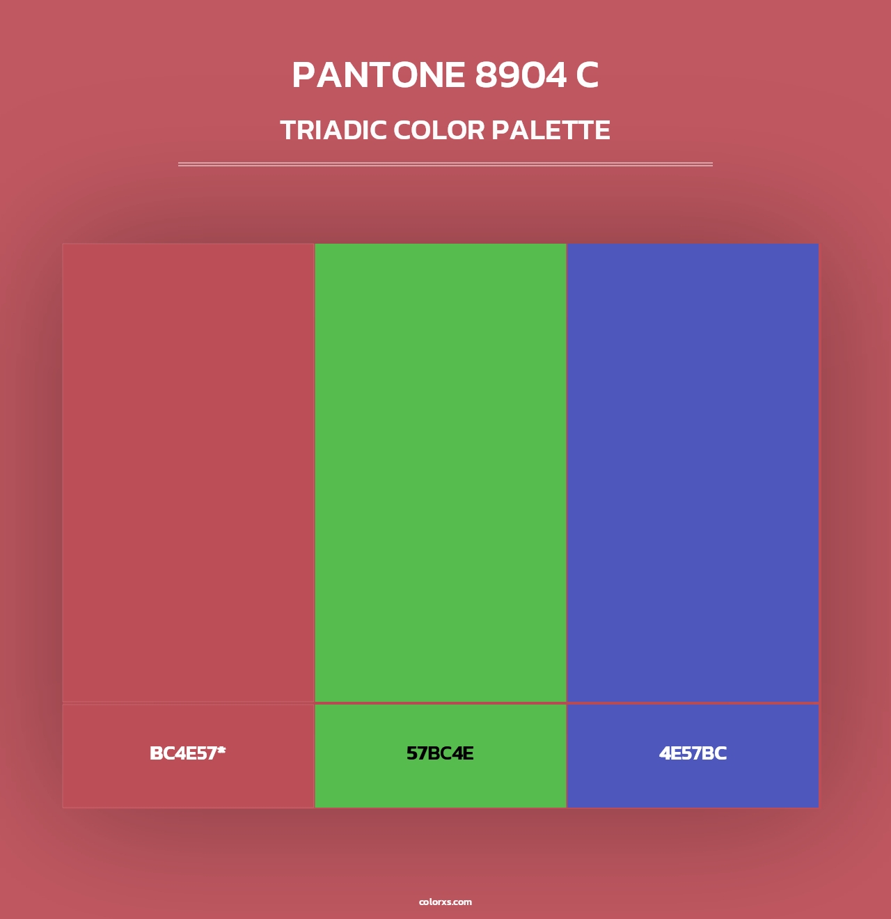 PANTONE 8904 C - Triadic Color Palette