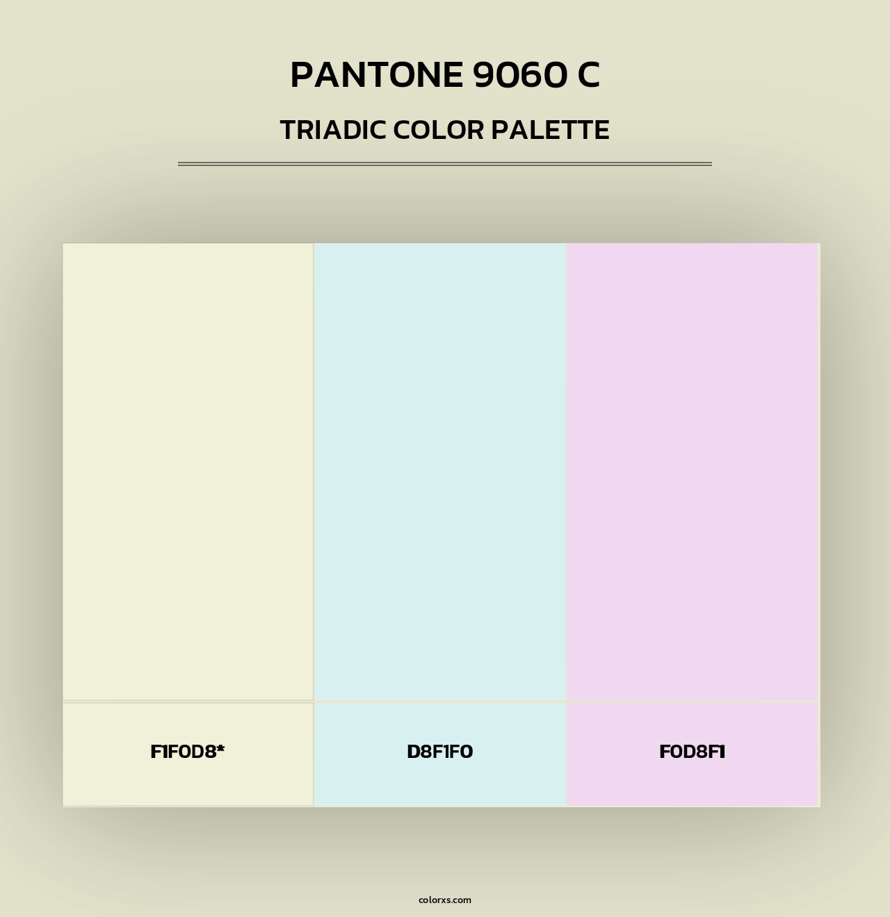 PANTONE 9060 C - Triadic Color Palette