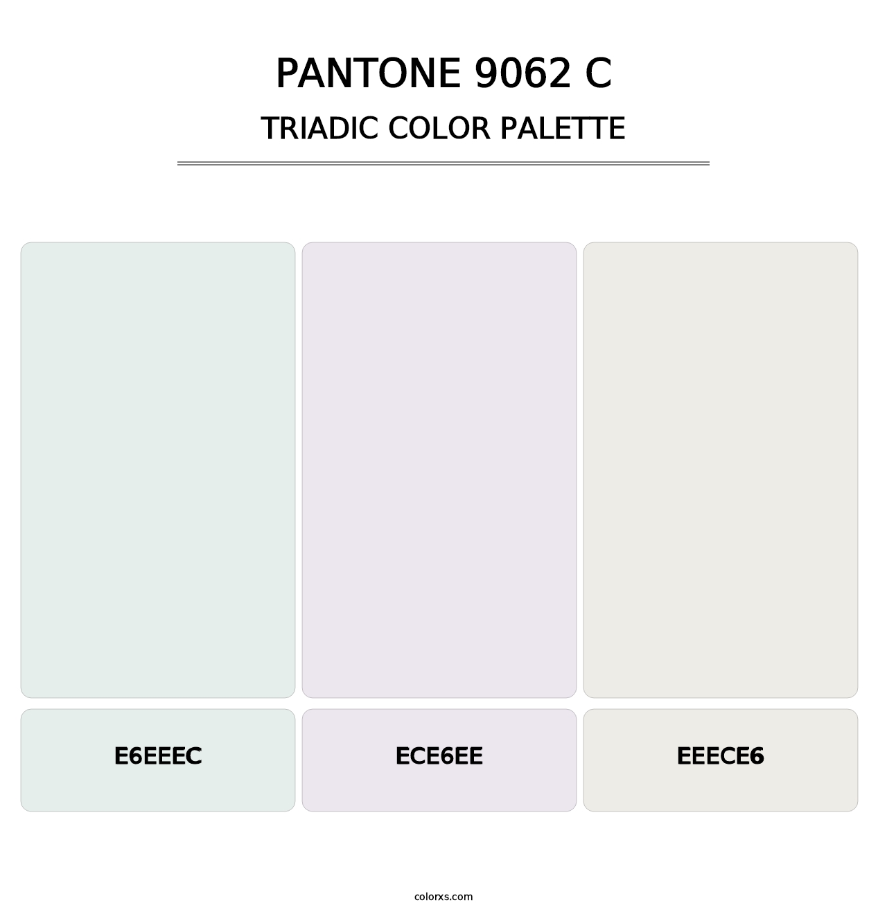 PANTONE 9062 C - Triadic Color Palette