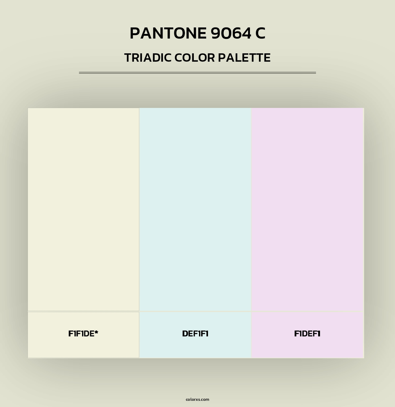 PANTONE 9064 C - Triadic Color Palette